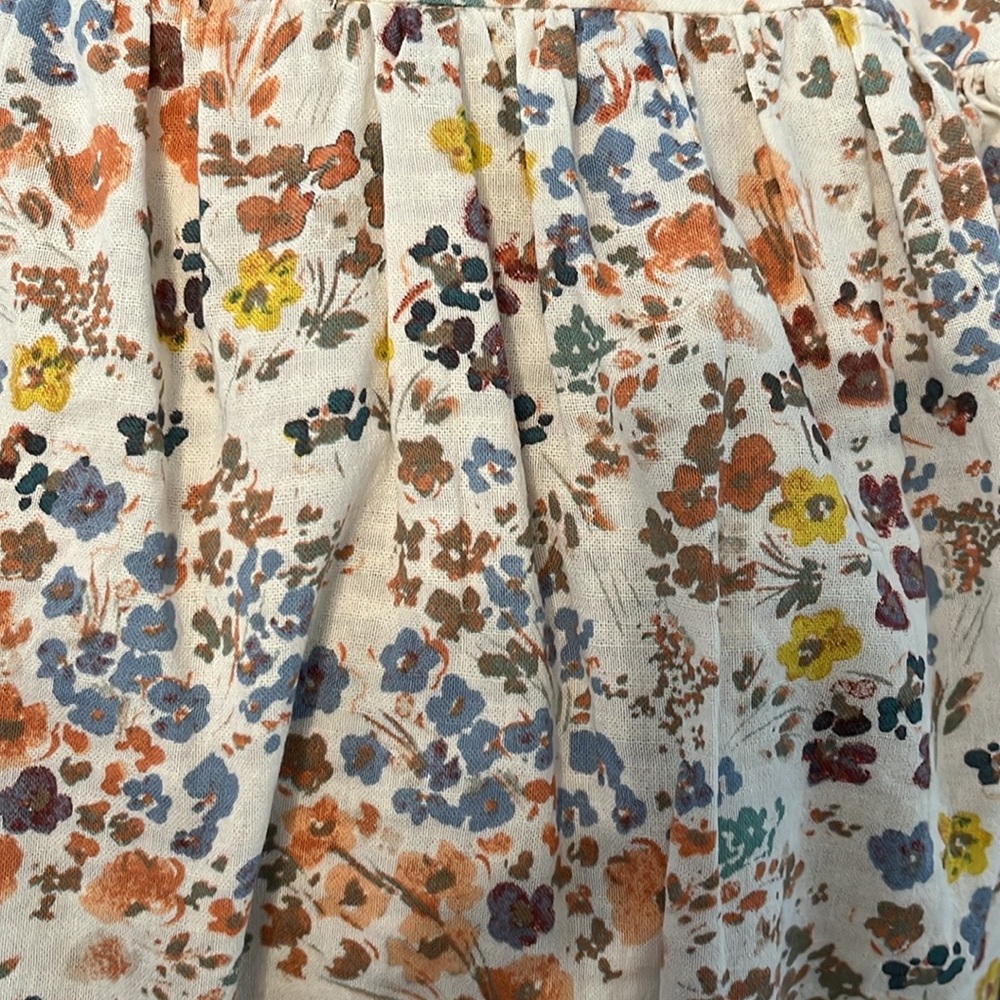 2 Summer Tops Floral & Chambray Bow Tie Straps - Picture 9 of 14